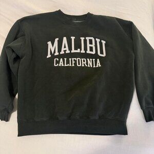 Brandy Melville Women's Green Sweatshirt
